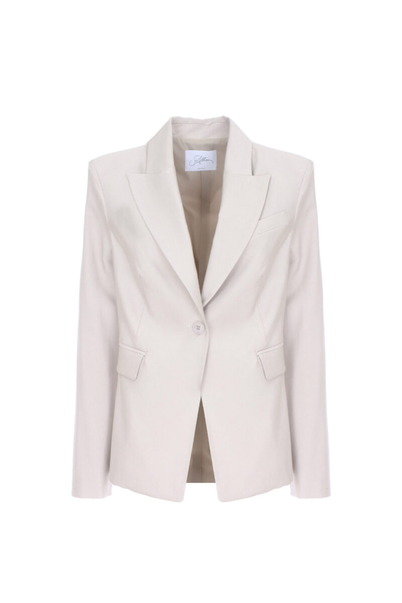 Giacca in twill slim fit avena SOALLURE