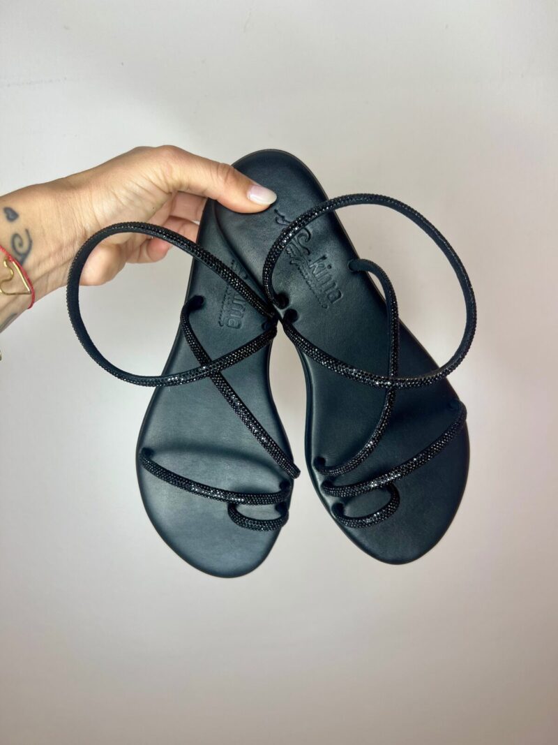 Sandalino strass nero