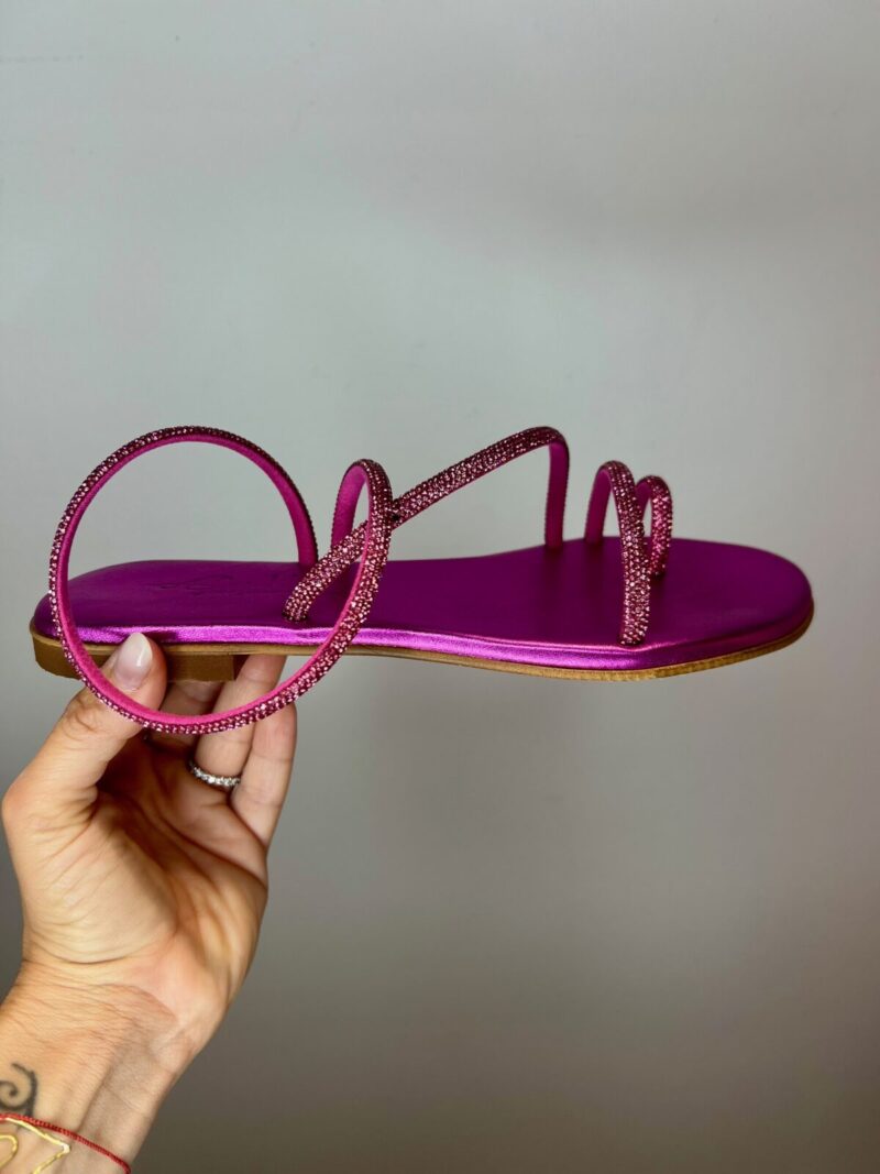 Sandalino strass fuxia - immagine 2