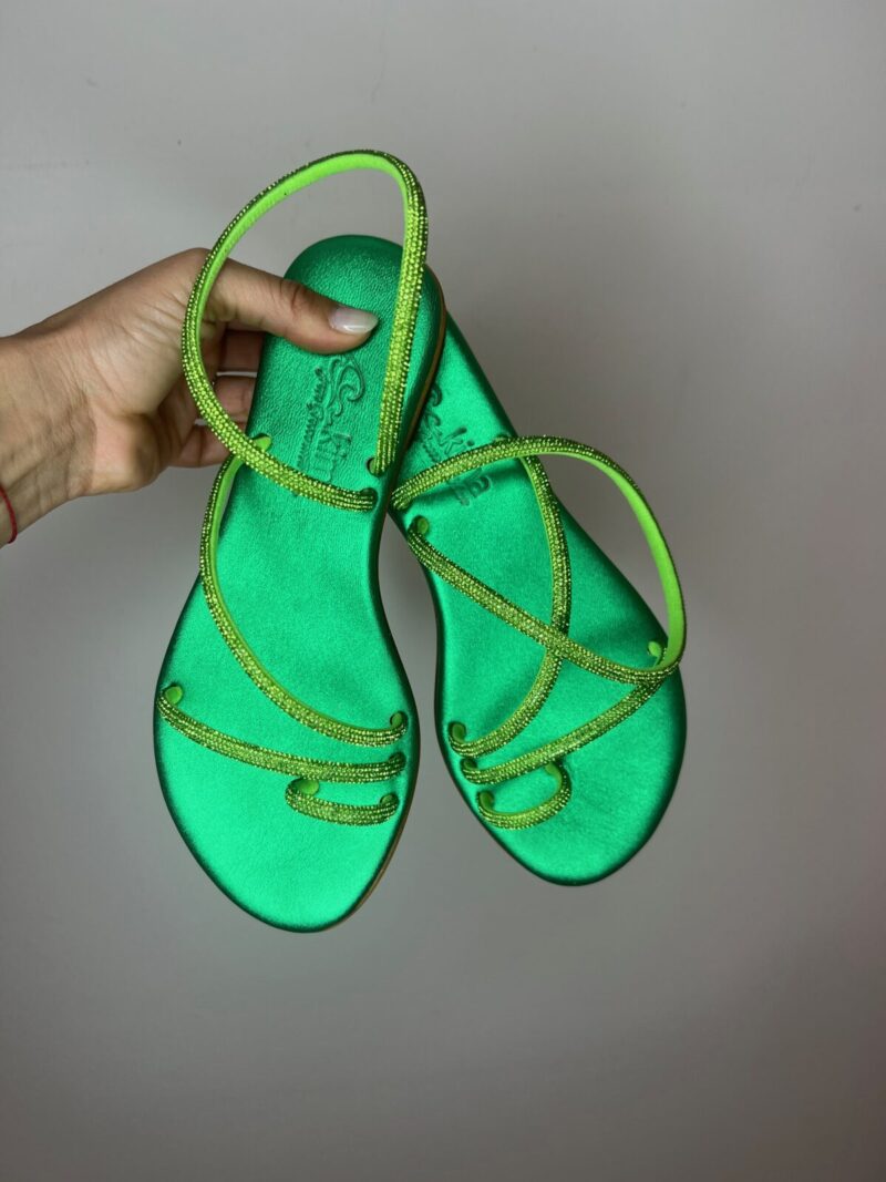 Sandalino strass verde
