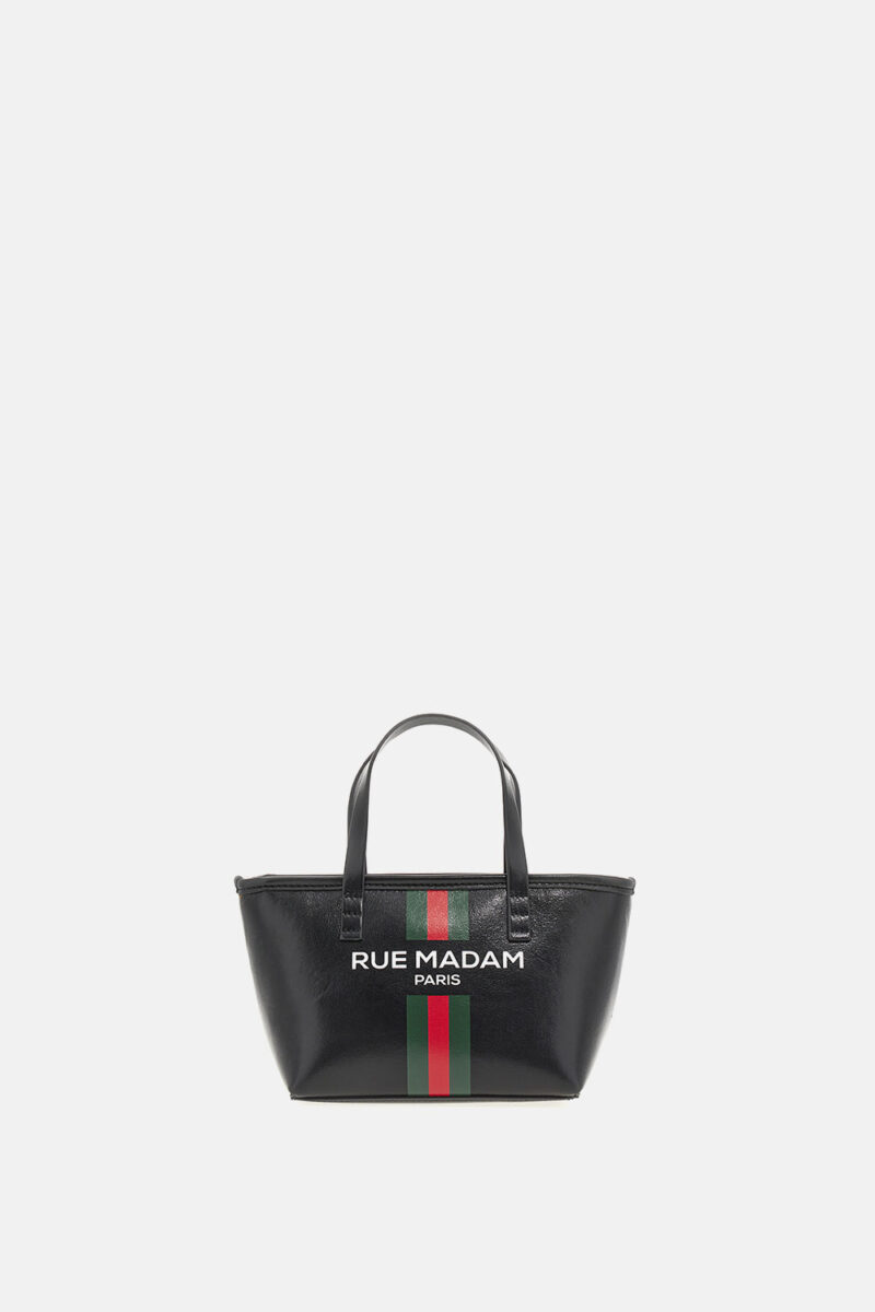 Mini Tote "RM MINI SHOPPING" monogram black RUE MADAM