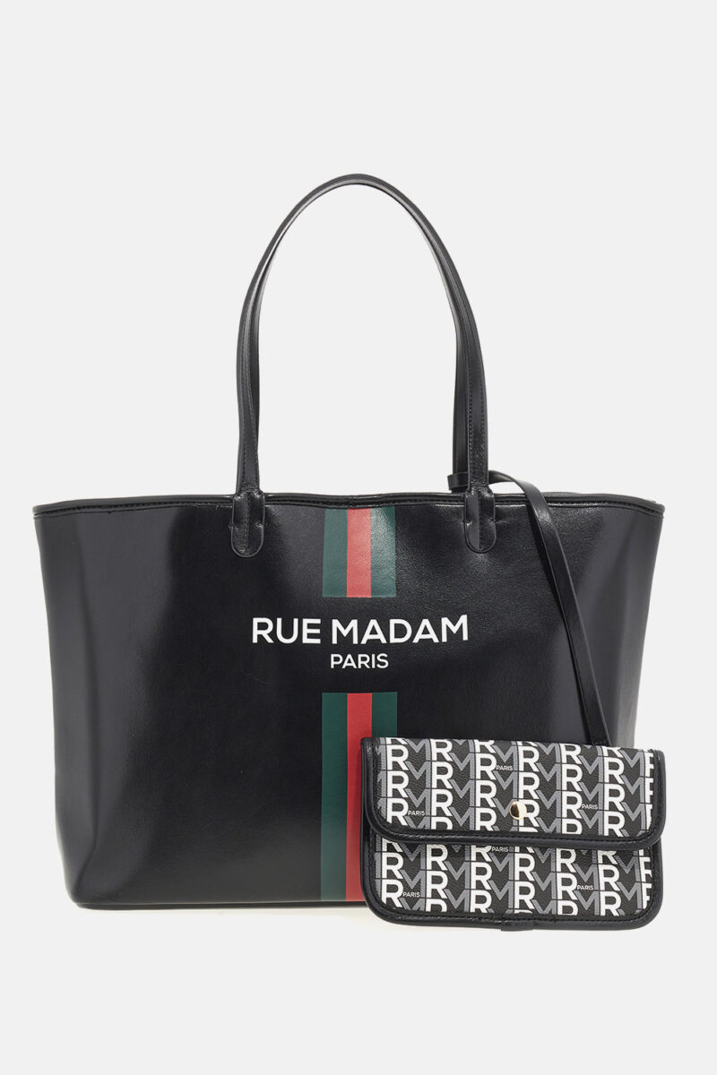 Shopping Bag "RM SHOPPING" monogram black RUE MADAM