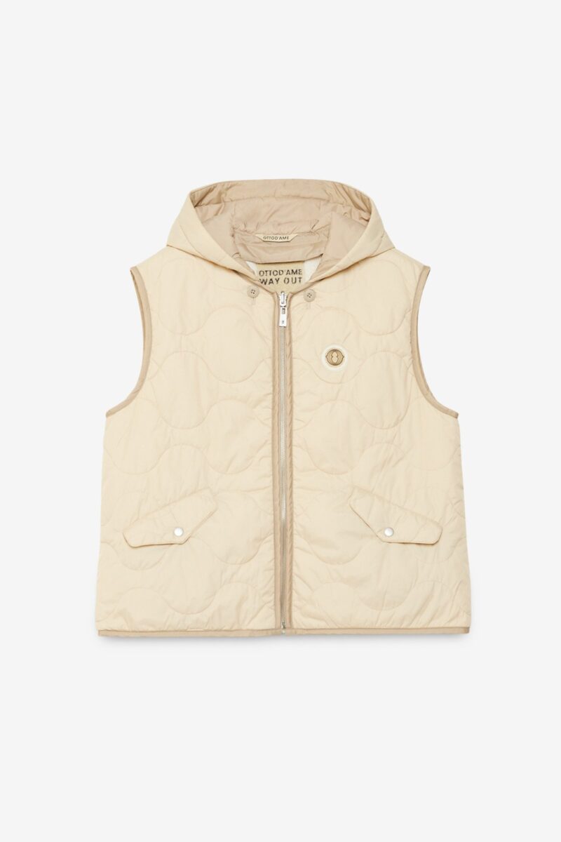 Gilet reversibile ecrù OTTO D'AME
