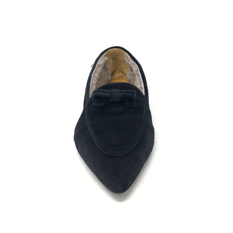 Balleria GRACE velluto nero + montone PASSION BLANCHE - immagine 2