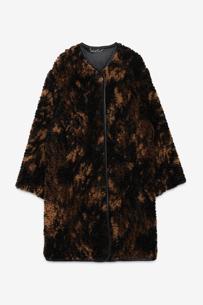 Cappotto midi over in ecopelliccia OTTO D'AME