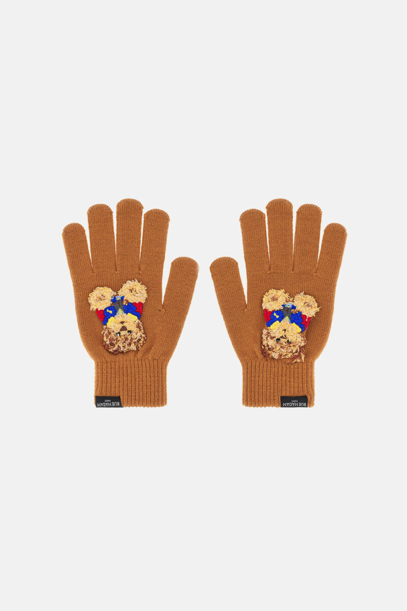 Guanti "MARVIN GLOVES" camel RUE MADAM