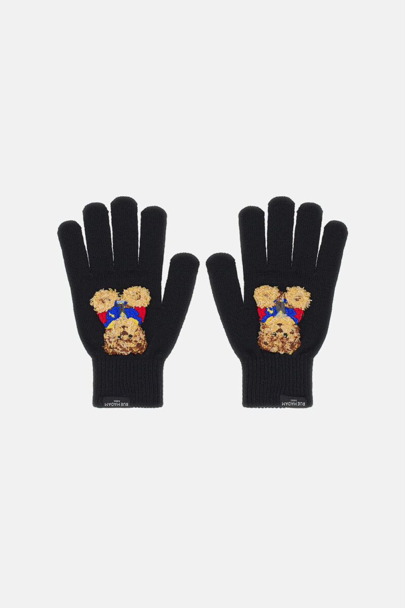 Guanti "MARVIN GLOVES" neri RUE MADAM